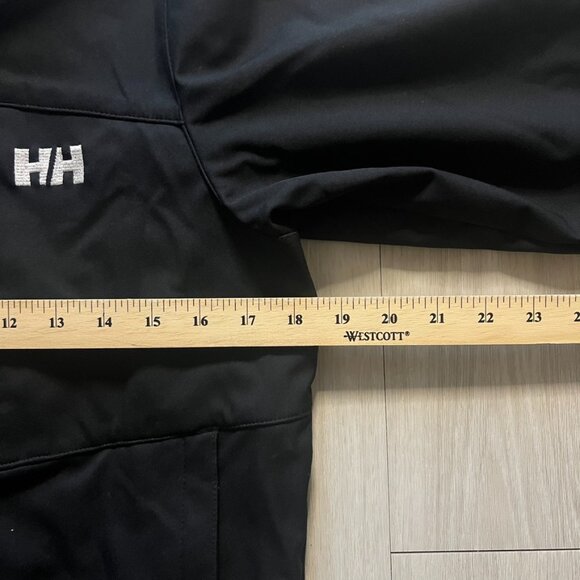 HELLY HANSEN JACKET SMALL MEN BLACK TECH Waterproof Outdoor Hiking Winter Fall - Picture 2 of 3